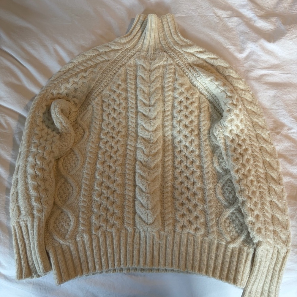 Chunky cable knit sweater